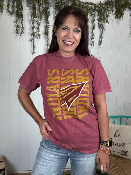 Hays High Maroon Indians Tee