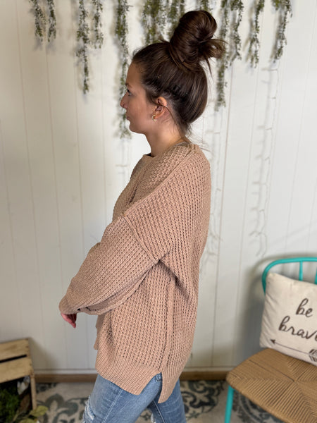 Cozy Brown Knitted Sweater