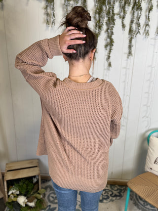 Cozy Brown Knitted Sweater