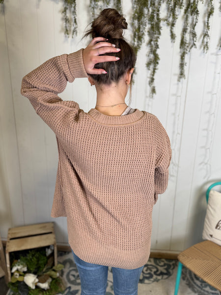 Cozy Brown Knitted Sweater