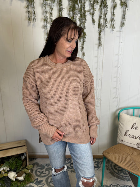 Cozy Brown Knitted Sweater