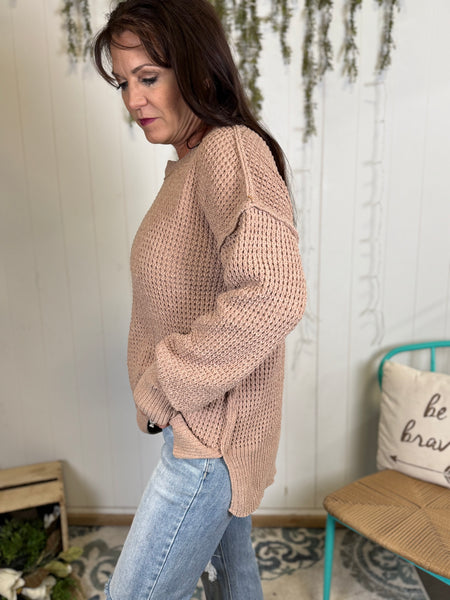 Cozy Brown Knitted Sweater