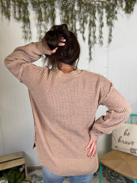 Cozy Brown Knitted Sweater