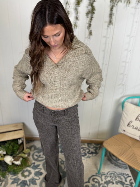 Cozy Foldover V-Neck
