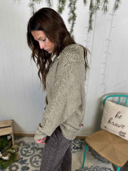 Cozy Foldover V-Neck