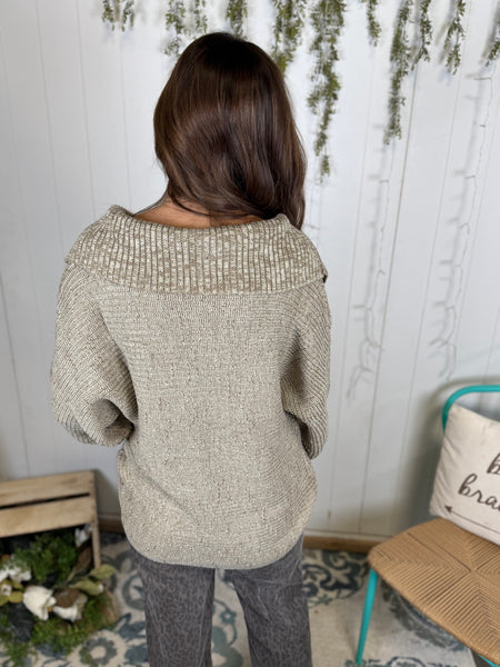 Cozy Foldover V-Neck
