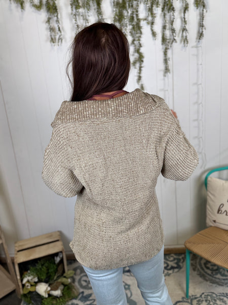 Cozy Foldover V-Neck