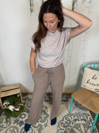 Mocha Drawstring Pants