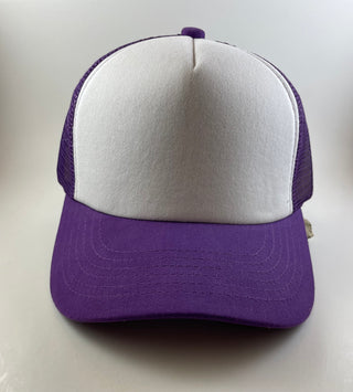 Trucker Hats (custom)-Hats-Purple-It&#x27;s Personal Boutique LLC