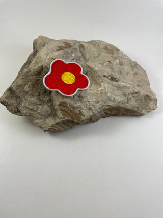 Girls Just Wanna Have Fun Patch Theme-Hats-Red Retro Flower-It&#x27;s Personal Boutique LLC