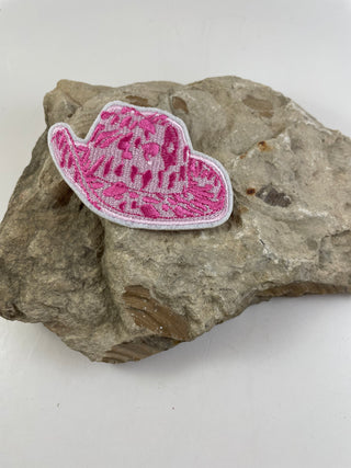 Girls Just Wanna Have Fun Patch Theme-Hats-Pink Cowboy Hat-It&#x27;s Personal Boutique LLC