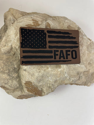 FAFO Patch-Hats-Dark Brown-It&#x27;s Personal Boutique LLC