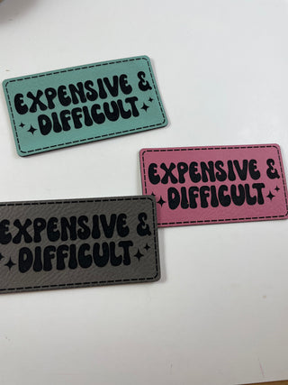 Expensive and Difficult patch-Hats-It&#x27;s Personal Boutique LLC