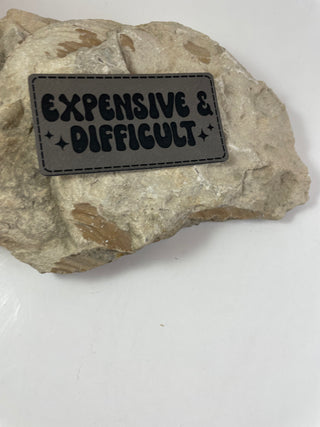 Expensive and Difficult patch-Hats-Gray-It&#x27;s Personal Boutique LLC