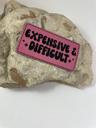 Expensive and Difficult patch-Hats-Pink-It&#x27;s Personal Boutique LLC