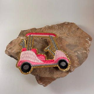 Ride in style patches-Hats-Pink golf cart-It&#x27;s Personal Boutique LLC
