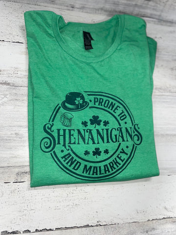 Malarkey and Shenaningans tee