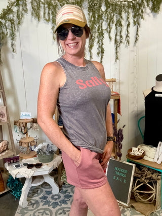 Dusty Rose Weekend Shorts