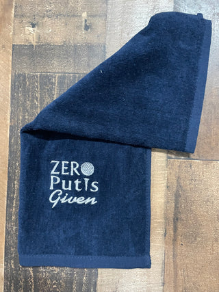 Funny Golf Towels-All the Things-Zero puts given Navy-It&#x27;s Personal Boutique LLC
