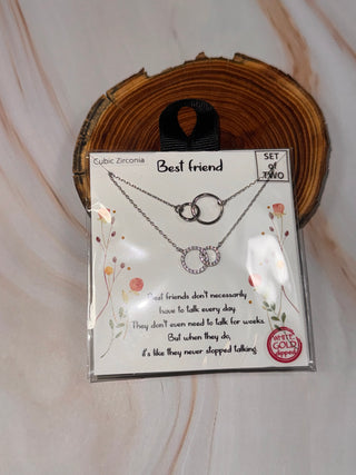 Necklaces $18-Jewlery-Best friend silver-It&#x27;s Personal Boutique LLC