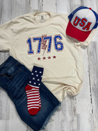 1776 Graphic Tee-Graphic tee-It&#x27;s Personal Boutique LLC