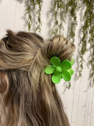 Flower claw clips-Accessories-Light Green-It&#x27;s Personal Boutique LLC