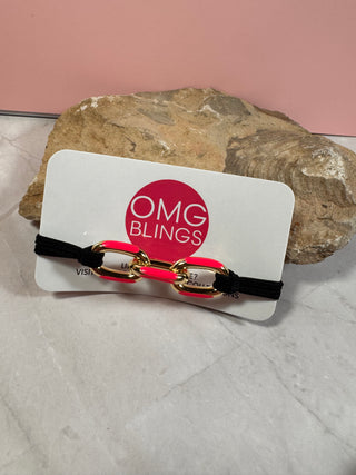 Hairtie Bracelets-Jewelry-Basic-Pink/black-Basic-It&#x27;s Personal Boutique LLC