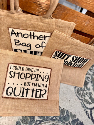 Snarky Tote Bags-Accessories-It&#x27;s Personal Boutique LLC
