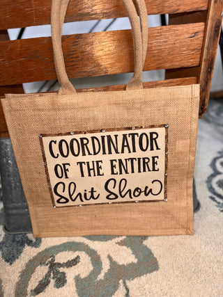 Snarky Tote Bags-Accessories-Sh*tShow (bling)-It&#x27;s Personal Boutique LLC