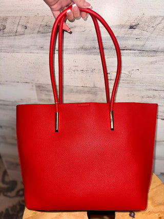 Jen & Co Purses-Accessories-Classic Tote Red-It&#x27;s Personal Boutique LLC