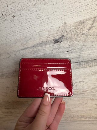 Jen & Co Wallets-Accessories-Cherry Red Card Holder-It&#x27;s Personal Boutique LLC