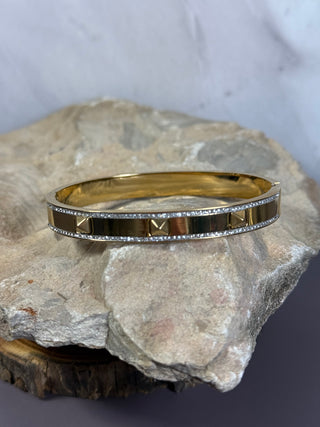 Bracelets $12-Jewelry-Studded rhinestone cuff-It&#x27;s Personal Boutique LLC