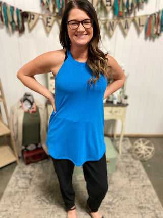 Rocker Tank Bright Blue-Tanks-It&#x27;s Personal Boutique LLC
