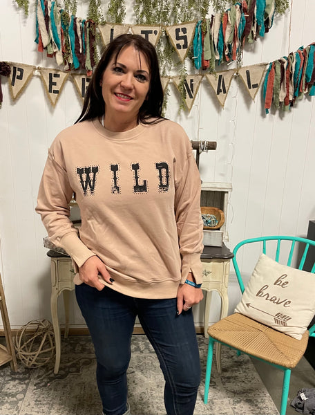 Wild Rhinestone Crewneck