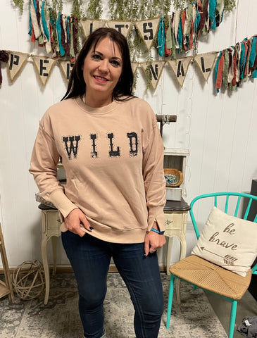 Wild Rhinestone Crewneck