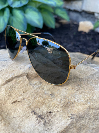 Aviator Sunglases-All the Things-Gold-It&#x27;s Personal Boutique LLC