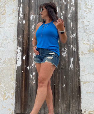 Rocker Tank Bright Blue-Tanks-It&#x27;s Personal Boutique LLC
