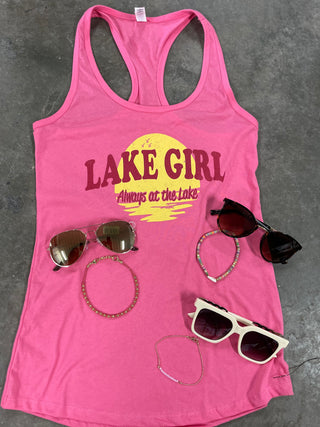 Lake Girl Graphic Tank-Tanks-It&#x27;s Personal Boutique LLC