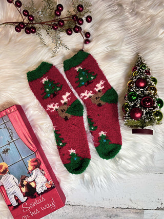 Christmas Socks-Holiday-Christmas Tree-It&#x27;s Personal Boutique LLC