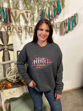 HHS Arrow sweatshirt-Sweatshirts-It&#x27;s Personal Boutique LLC