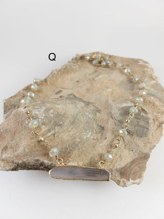 Necklaces $18-Jewlery-Stone with beads-It&#x27;s Personal Boutique LLC