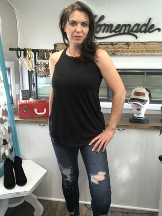 Rocker Tank Blk-Tanks-It&#x27;s Personal Boutique LLC