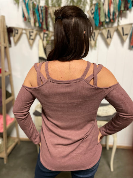 Vintage Mulberry Open Shoulder