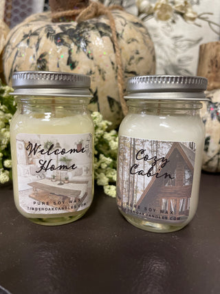 Fall/Winter Mini Mason Jar Candle-Candles-It&#x27;s Personal Boutique LLC