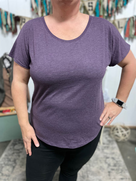 Vintage Purple Dolman Tee