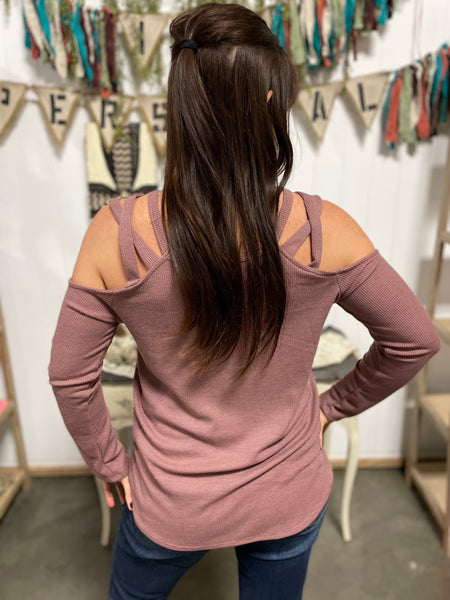 Vintage Mulberry Open Shoulder