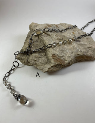 Necklaces $18-Jewlery-Silver long beaded chain-It&#x27;s Personal Boutique LLC