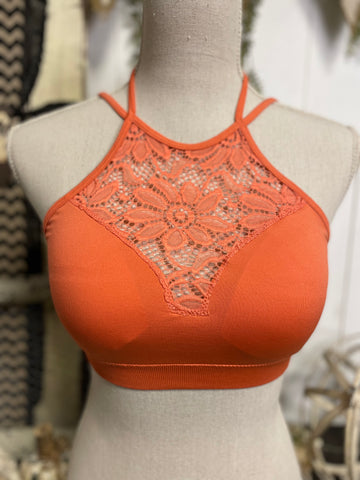 Ash Copper Floral Bralette