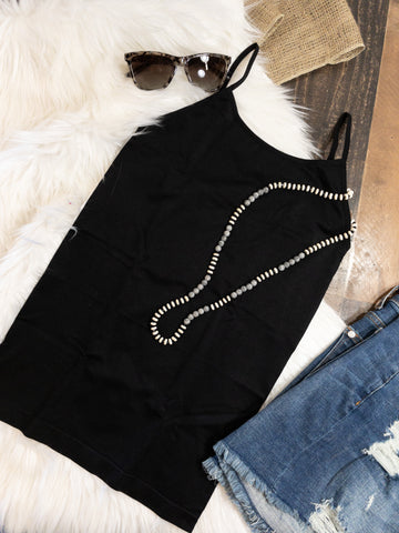 Black Seamless Cami tank