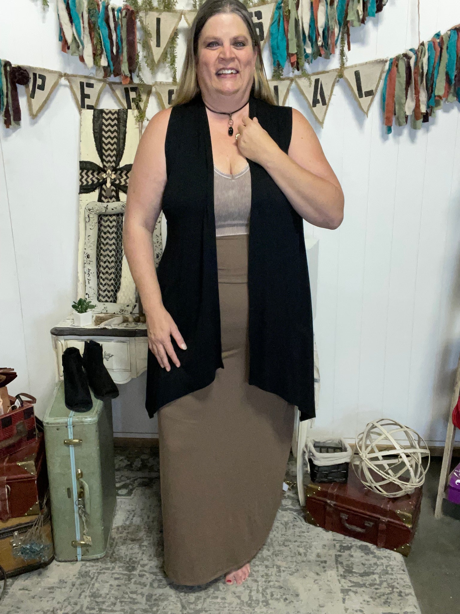 Mocha Maxi Skirt